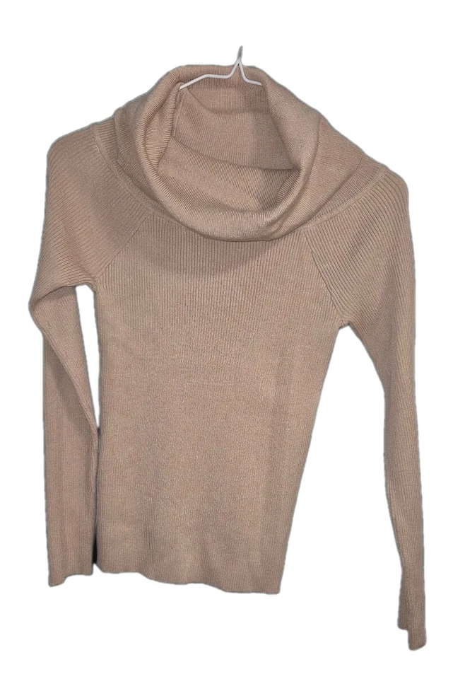 Pink DOT Sweater Girls Junior Turtleneck Long Sleeved Size Medium Casual Retro - Image 2 of 2