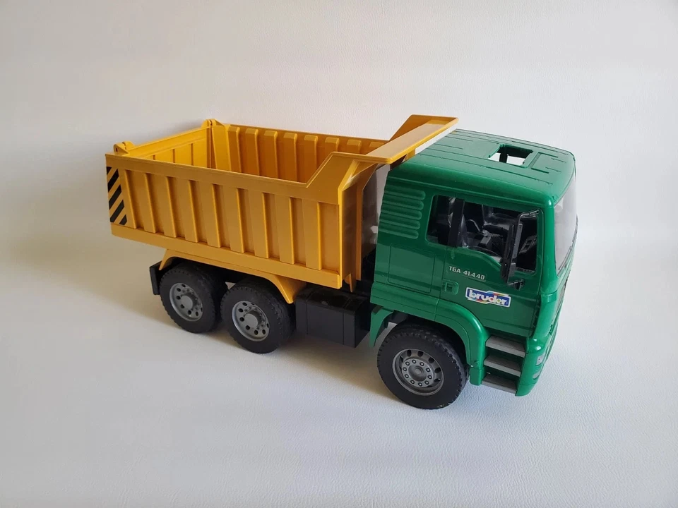 BRUDER Camion Man TGA 41.440 Cassone Basculante Scala 1/16 Cantiere Toy T. B.E - Immagine 4 di 4