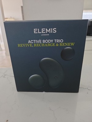 Elemis Active Body Trio Warm Up Massage Balm,Cool Down Body Wash ,Refreshing Gel