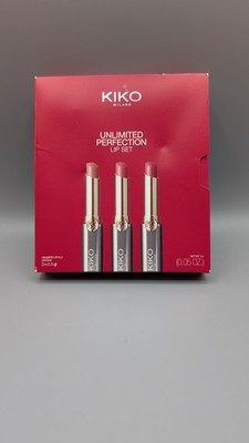 KIKO Milano Unlimited Perfection Lip Set 01, Set Mit 3 Nicht Abfärbenden Creme-L