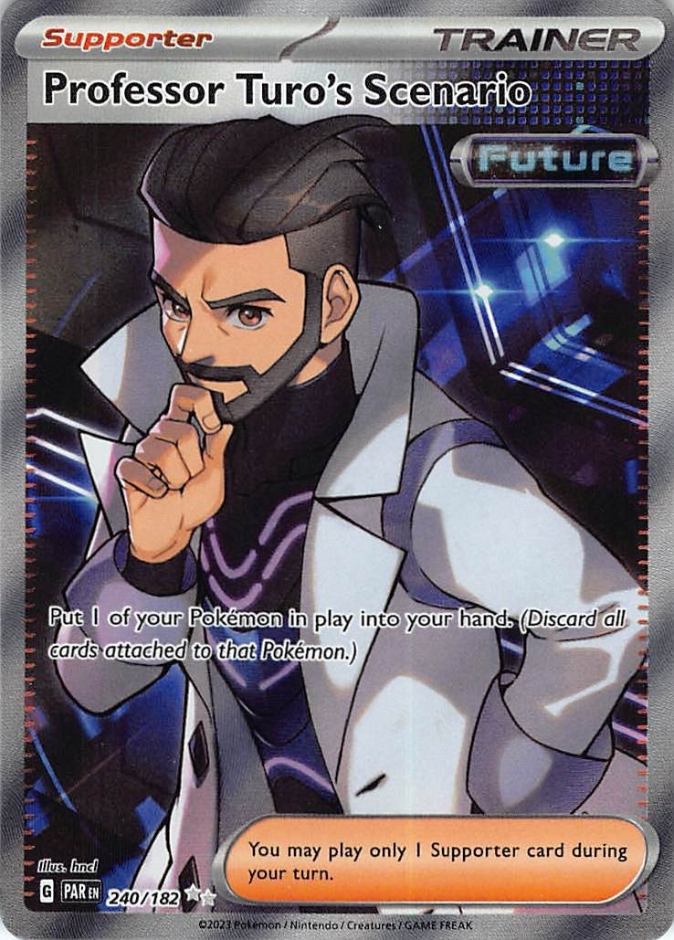 Pokemon TCG Professor Turo's Scenario 240/182 Paradox Rift Ultra Rare
