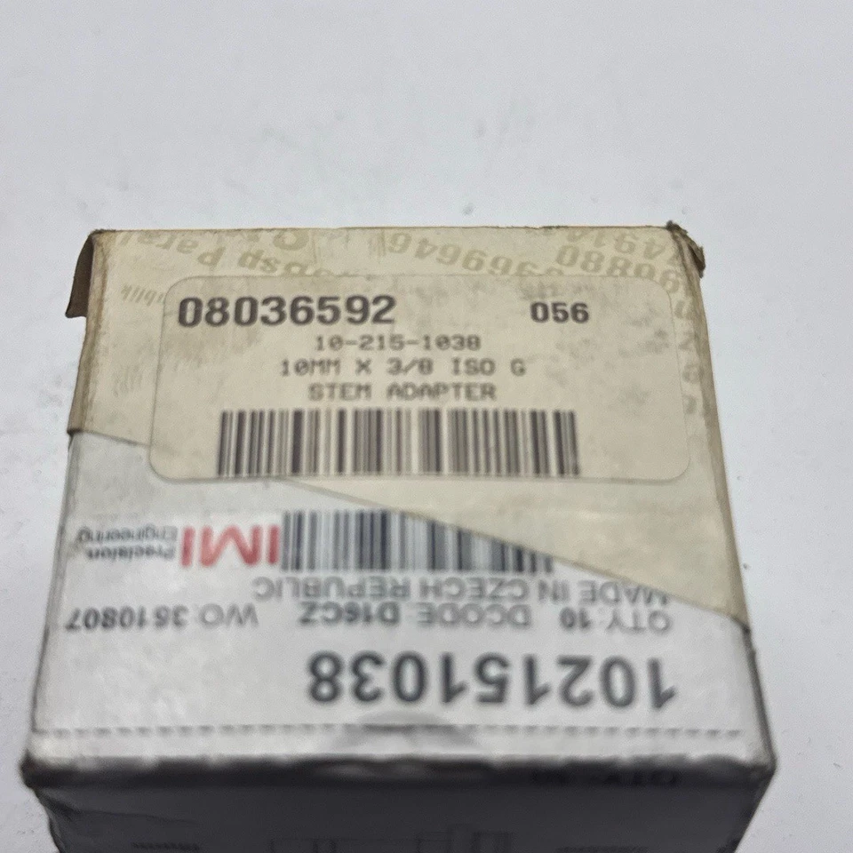 IMI NORGREN Pneufit 10 Push-in Stem Adaptor 10mm G3/8 102151038 (10PK) - Image 3 of 4