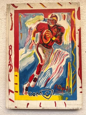 Peter Max, Acrylgemälde auf Holz, versiegelt und signiert