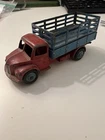 Vintage Dinky Toys Model # 343 Dodge Farm Produce Truck Red Blue Diecast Model