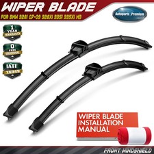 2x Front 24" & 17" Windshield Wiper Blades for BMW E90 328i 07-09 328xi 335i M3