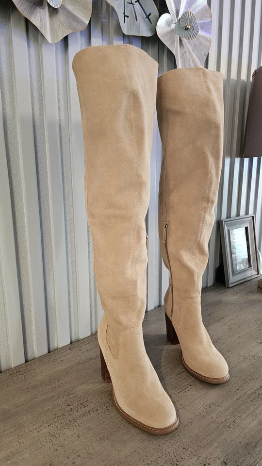 Botas por encima de la rodilla de gamuza para mujer Kelsi Dagger Brooklyn talla 7,5 nuevas sin etiquetas Foto 3 de 4