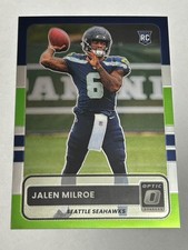 2025 Panini Donruss Optic Jalen Milroe retro rookie football card