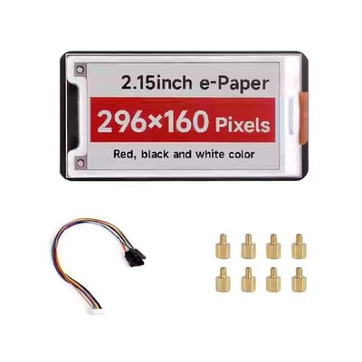2,15--E-Paper-Elektronikmodul 296 X 160 Pixel SPI-Kommunikation HAT+-St9931