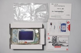WonderSwan Color console pure crystal  boxed Excellent Japan system US Seller