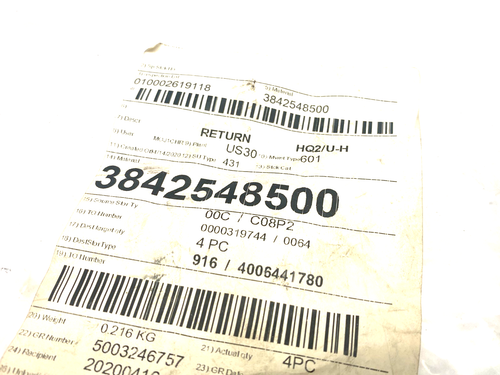 Bosch Rexroth 3842548500 Return Slide HQ2/U-H LOT OF 4 - Afbeelding 5 van 6