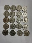 Washington Silver quarters, 20 some rare dates, Silver and Coin Value