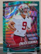 2025 Panini Prizm -Emeka Egbuka #351 Green Wave Prizm (RC) Rookie Card