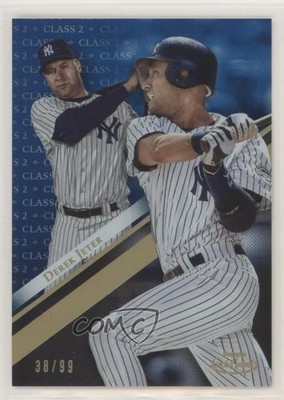2019 Topps Gold Label Class 2 Blue 38/99 Derek Jeter #89 HOF 9g9