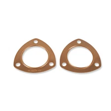 Mr Gasket Header Collector Gasket 7176C; Copper Seal 3-Bolt 2.5 in., pair