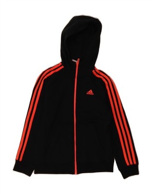 Adidas Mädchen Climalite Reißverschluss Hoodie Pullover 9-10 Jahre schwarz Polyester YF18