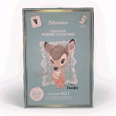 JM Solution Active Collection Moisture Cactus Mask Bambi 10 Soft Sheets NIB