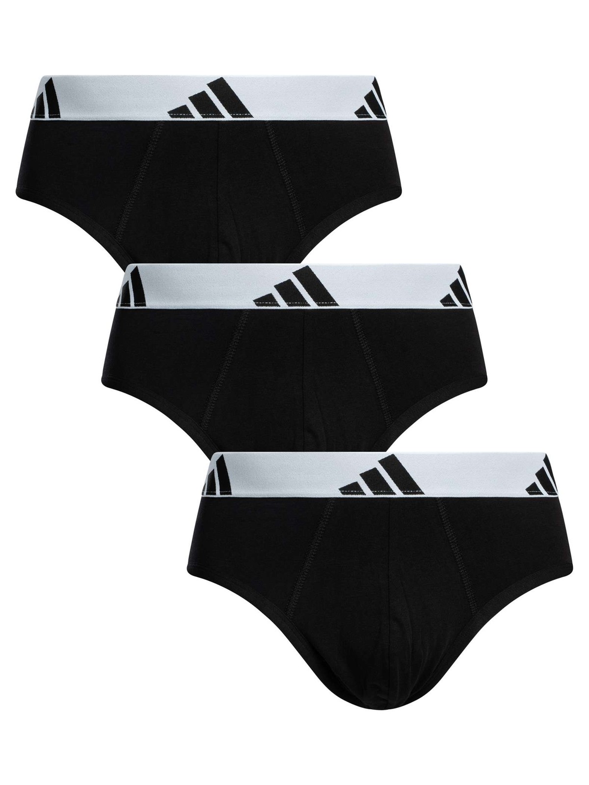 Хлопковые трусы Adidas Mens 3 Pack Active Flex черные 6890₽