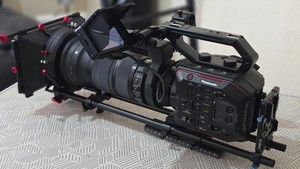 6k Panasonic AU-Eva1 Fully rigged with Sigma art UHD Lens 120-300mm f2.8 Mint