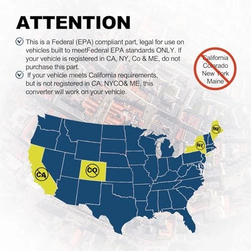 Convertidor catalítico delantero compatible con Chevy Impala 2014-2018/2013-2016 XTS Foto 4 de 4