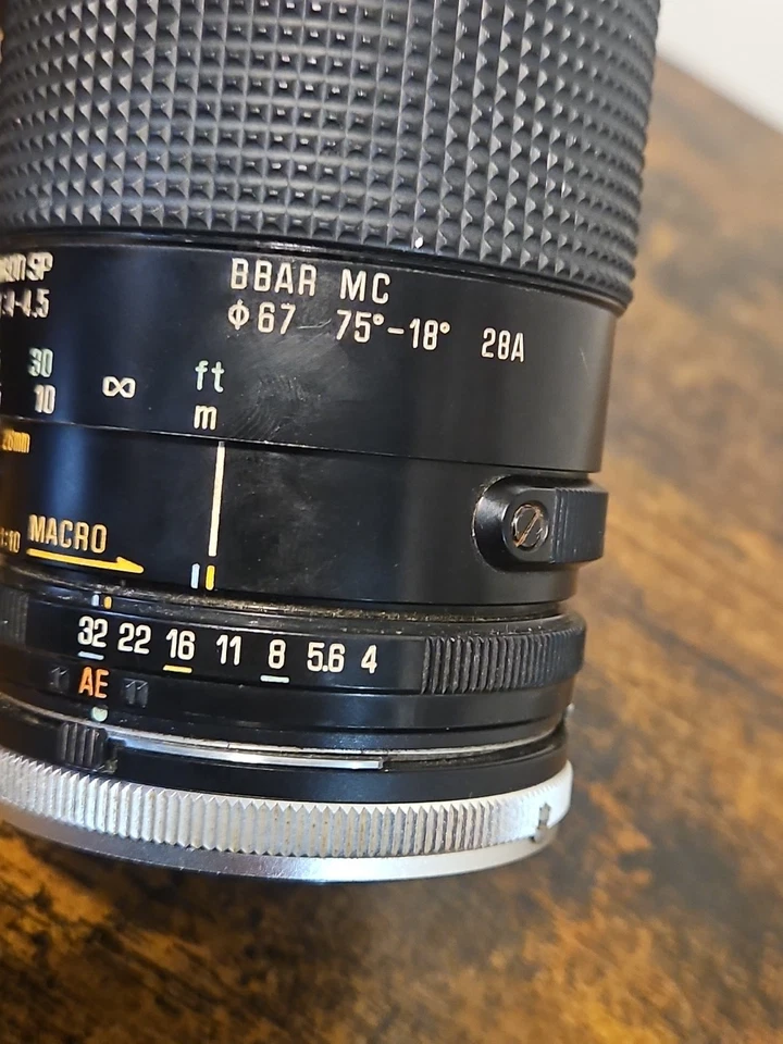 Tamron 28-135mm f1.4-4.5 macro manual focus zoom lens Japan Vintage - Image 3 of 4