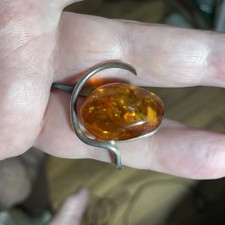 Amber Possibly Baltic In Origin Ring