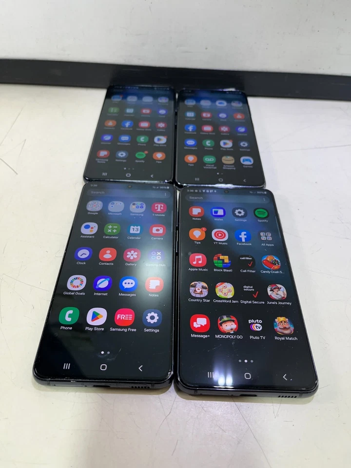 LOT OF 4:  SAMSUNG GALAXY S21 5G (SM-G991U) 128GB PHANTOM GRAY - AT&T & T-MOBILE - Image 4 of 4