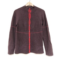 PLEATS PLEASE - Dark Brown Red Women's Cardigan