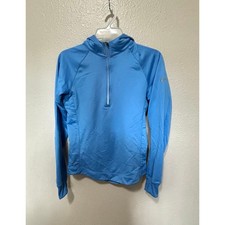 Women s Nike Running Hooded Lightweight Jacket Thumb Holes Back Zipper Pocket, S