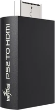 MAYFLASH PS2 to HDMI Converter Adapter, Video with 3.5mm Black 