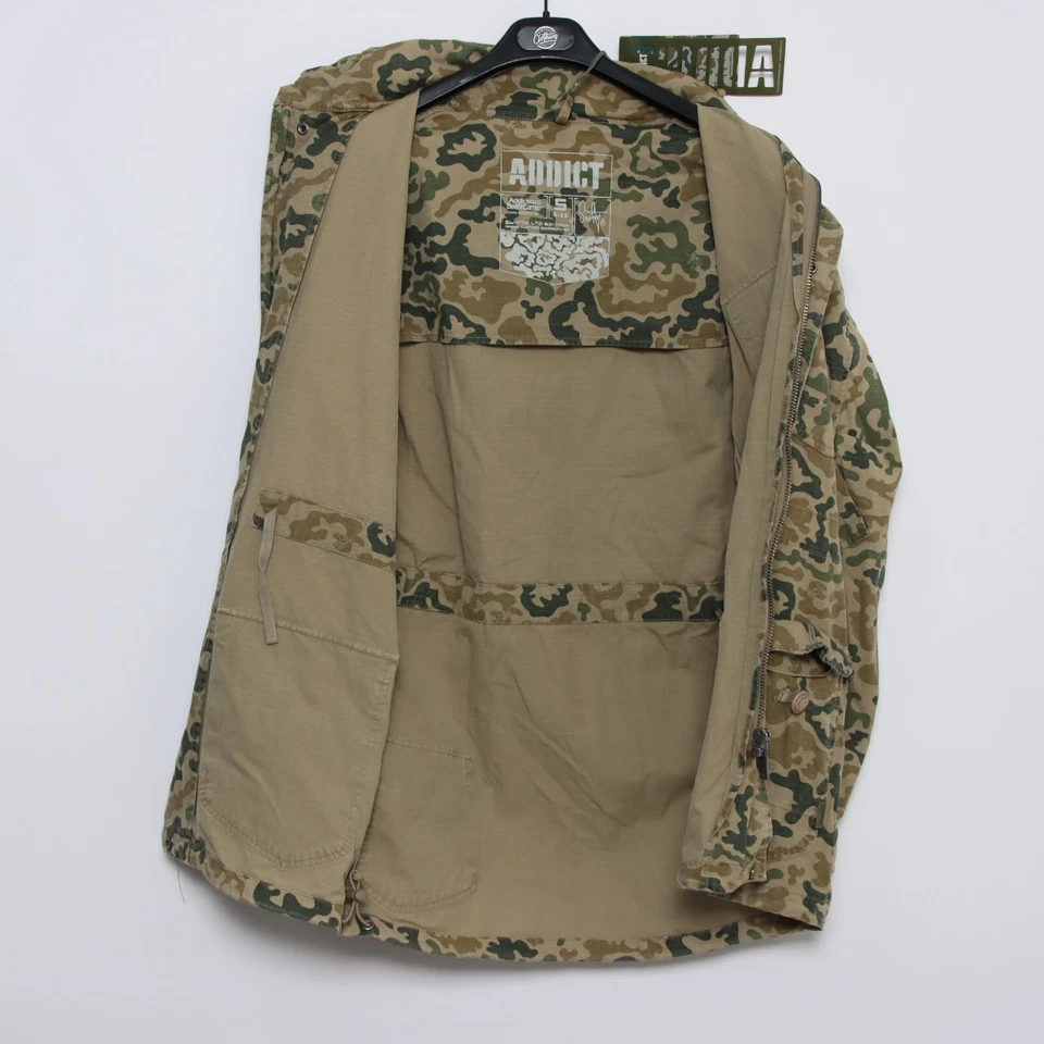 Giacca addict Tg. S (Cod.EBAY2119) verde camuflage Deadstock W/tags - Imagen 3 de 4