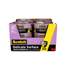 Scotch Delicate Surface Painter'S Tape, 1.88 Inches X 60 Yards 720 Yards Total 