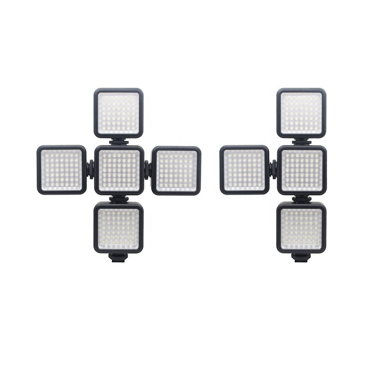 1X(6500K LED Video Camera Light 1700LM with 1/4 Inch Screw Hole for