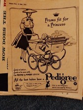 Di37 Ephemera 1952 Advert Pedigree Prams