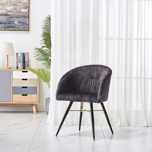 Vittorio LUX Velvet Dining Chair with Padded Seat | Tufted | Modern Retro Chair - Picture 5 of 79