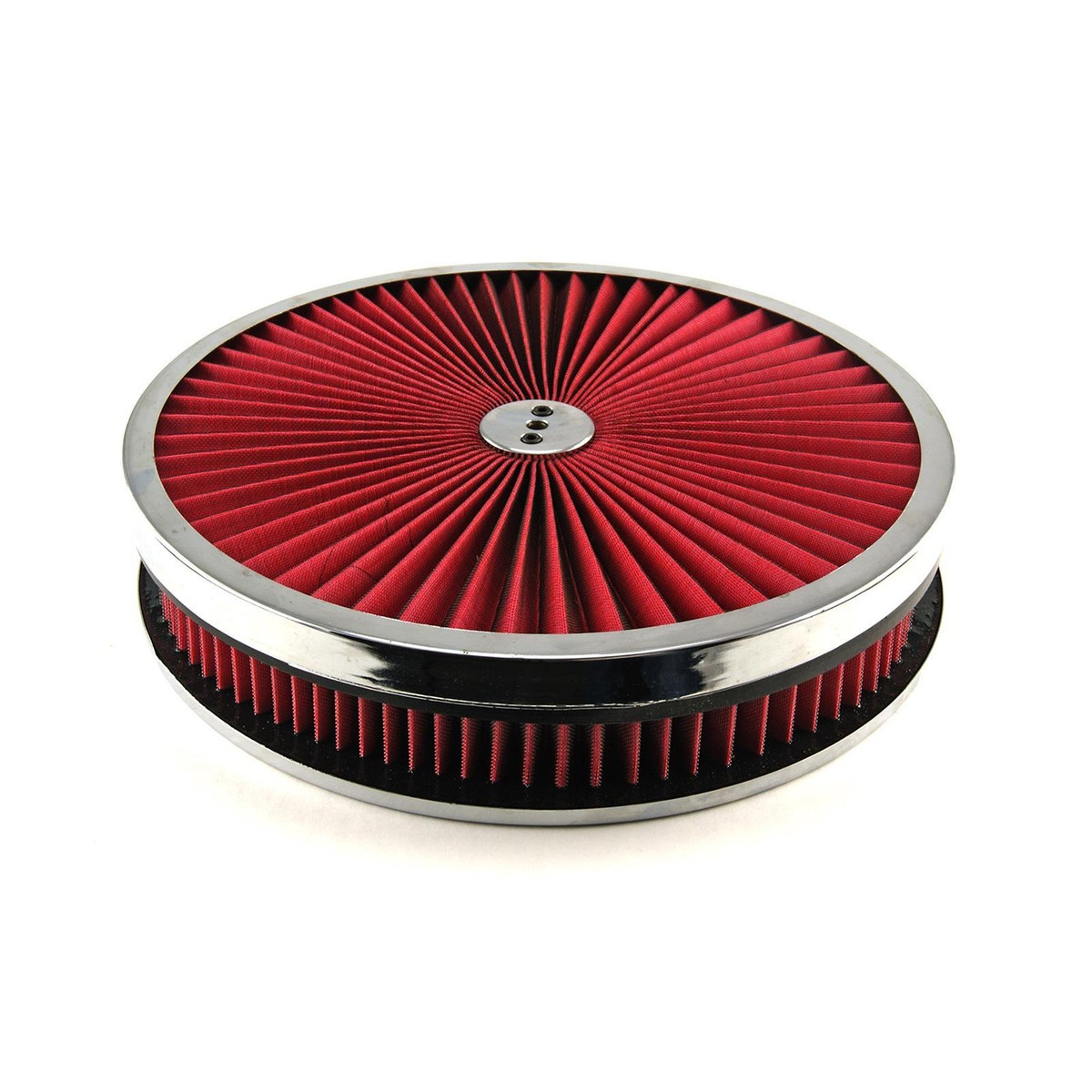 PONTIAC HI FLOW CHROME AIR CLEANER DROP BASE 14X2