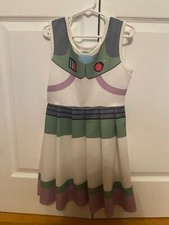 Toy Story Buzz Lightyear Girls Disney A-Line Snow White Dress Size M 7-8 NWT