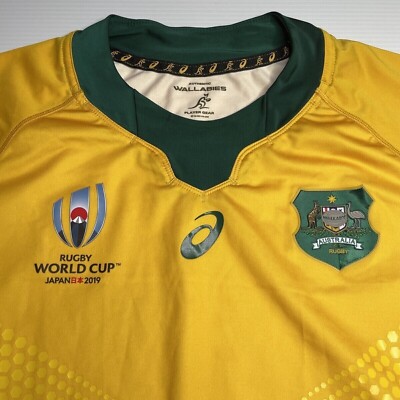 Asics Wallabies Rugby World Cup Japan 2019 Womens Size 2XL Yellow