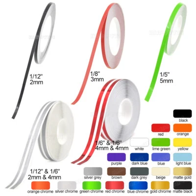 22 Colors Car Motorcycle Pinstriping Pin Stripe DIY Vinyl Tape Decals Sticker - Bild 1 von 4