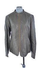 Womans Leather Jacket Brown Soft Napa Moto Blazer Vintage 12 Silvia Y Mario