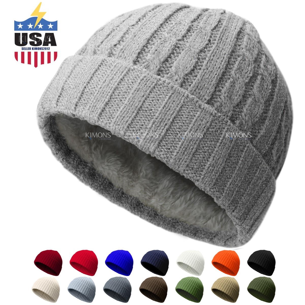 Unisex Fisherman Beanie Knitted Winter Hat Stretchy Comfort All-Day Warmth Fisherman Beanie – Marine Layer main image 4