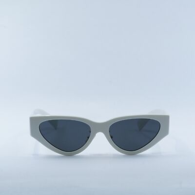 MIU MIU MU03ZS 1425S0 White/Dark Grey 54-17-140 Sunglasses New