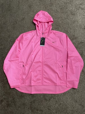 plus size pink windbreaker
