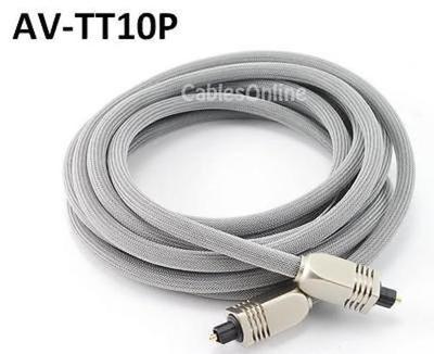 10ft. Premium Toslink Digital Audio Optical Cable/ Cord, CablesOnline AV-TT10P