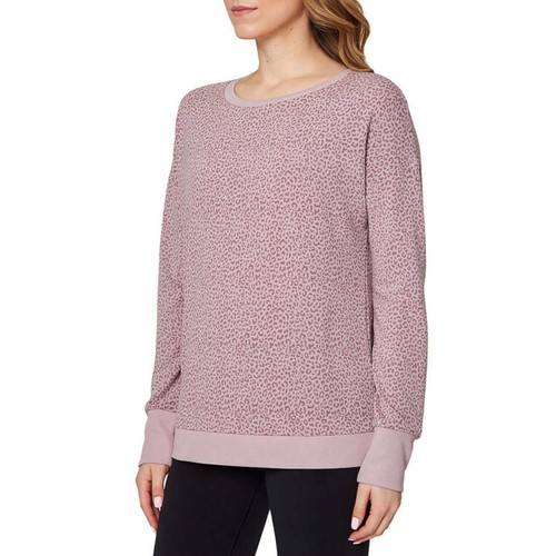 Neu mit Etikett Mondetta Sweatshirt Leopardenmuster weich feuchtigkeitsableitend lockere Passform Oberteil S-3X - Bild 3 von 17
