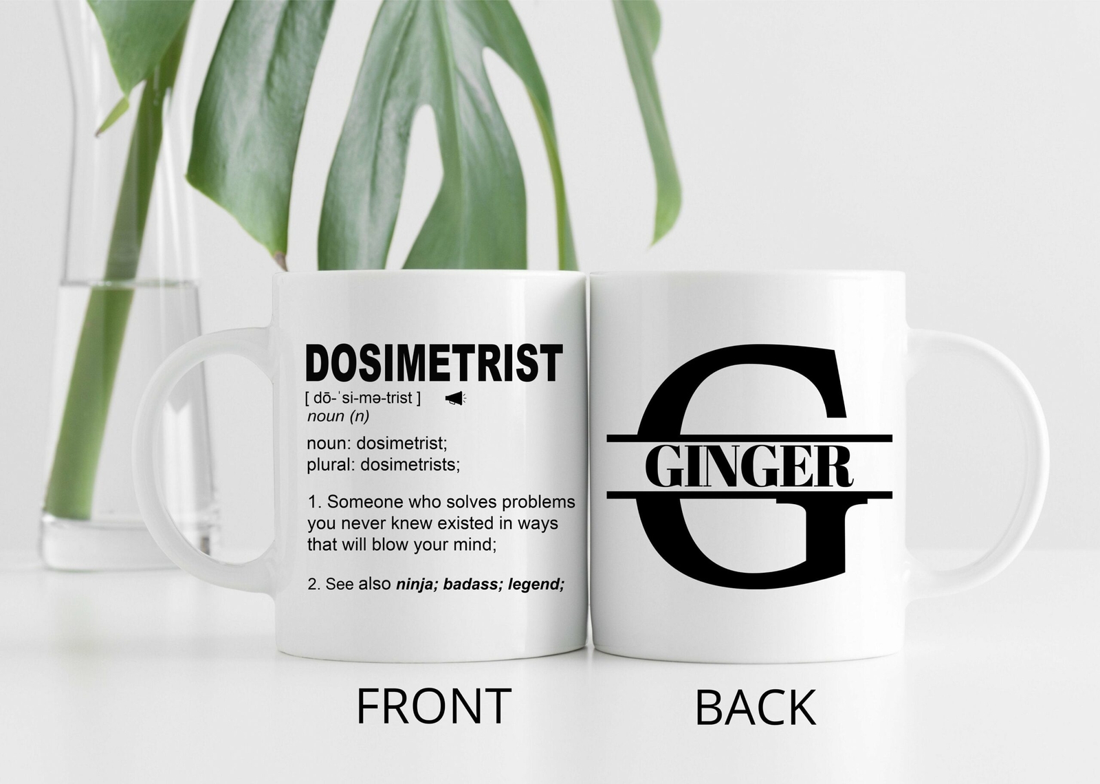 Funny Dosimetrist Gift Mug L Personalized Coffee Cup For Men & Women L For