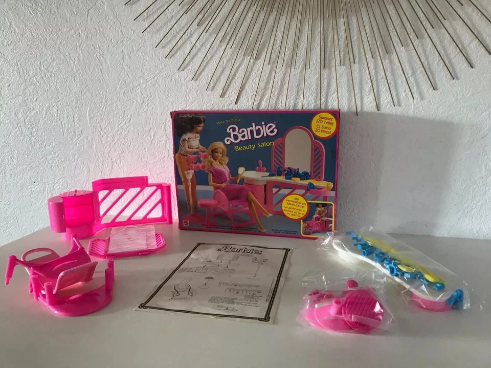 16⚜️ Ancien Jouet Institut de Beauté Salon de Barbie Vintage Mattel Année 1987 - Photo 3/4