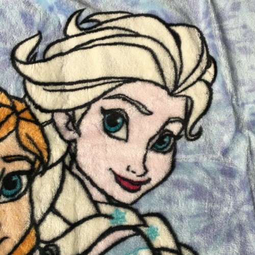 Disneys Frozen Elsa und Anna Plüsch Baby Raschel Überwurf Decke 43,5" x 55" - Bild 8 von 10