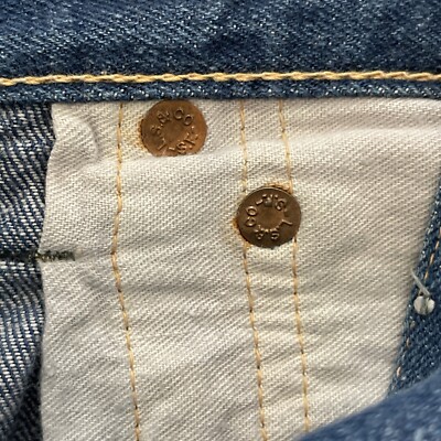 Levi Strauss Big E Vintage 50s 701XX Denim Blue Jeans CONMAR