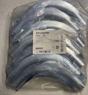 Lot of 20  - Uponor A5110750  3/4  metal bend support  Open Bag of 20 (for Pex)