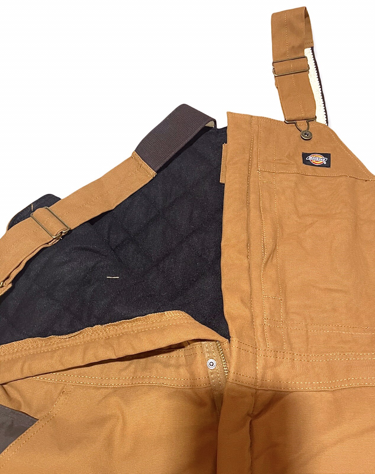 New - Dickies heavyweight duck bib overall Reinforced Double Knee. Size XL image 4